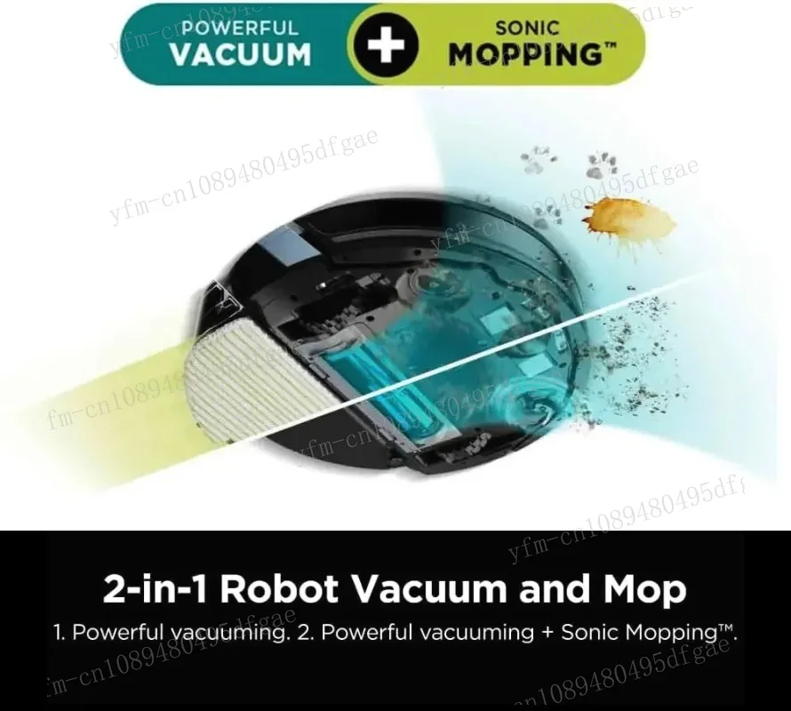 RV2620WD AI Ultra Robot Vacuum and Mop with Matrix Clean Navigation, CleanEdge Technology, Perfect for Pet Hair