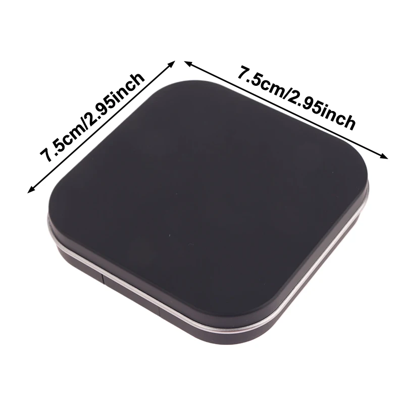 Matte Black Empty Magnetic Eyeshadow Palette Eye Makeup Storage Dish For Women Makeup Beginners DIY Eye Shadow Storage Box Tool