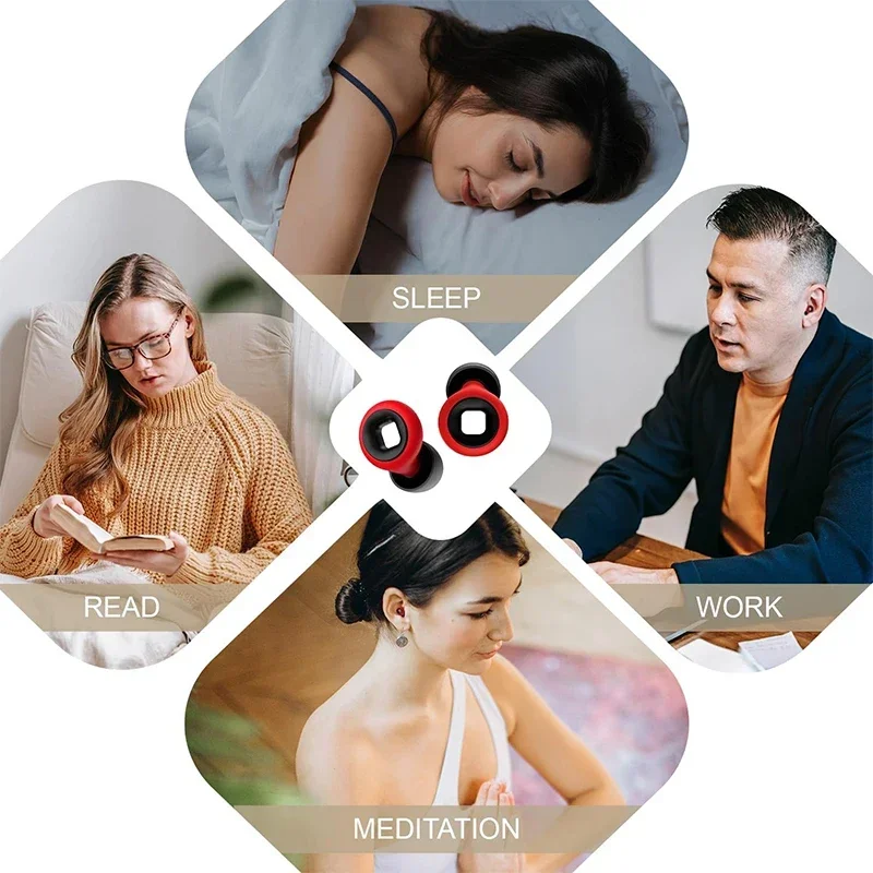 1-16 ペア睡眠防音耳栓オートバイノイズリダクション耳栓アンチノイズミュート耳栓オートバイ機器