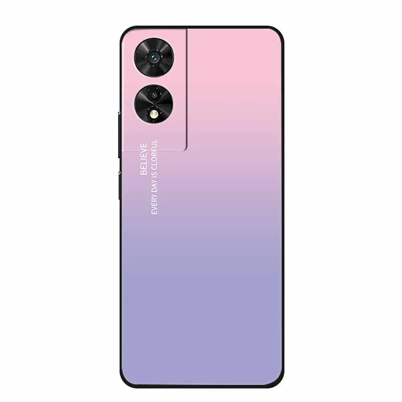 لحافظة الهاتف TCL 505 لون التدرج الغطاء الخلفي درع ل TCL 501 505 502 TCL501 TCL505 TCL502 حالات سيليكون لينة TPU