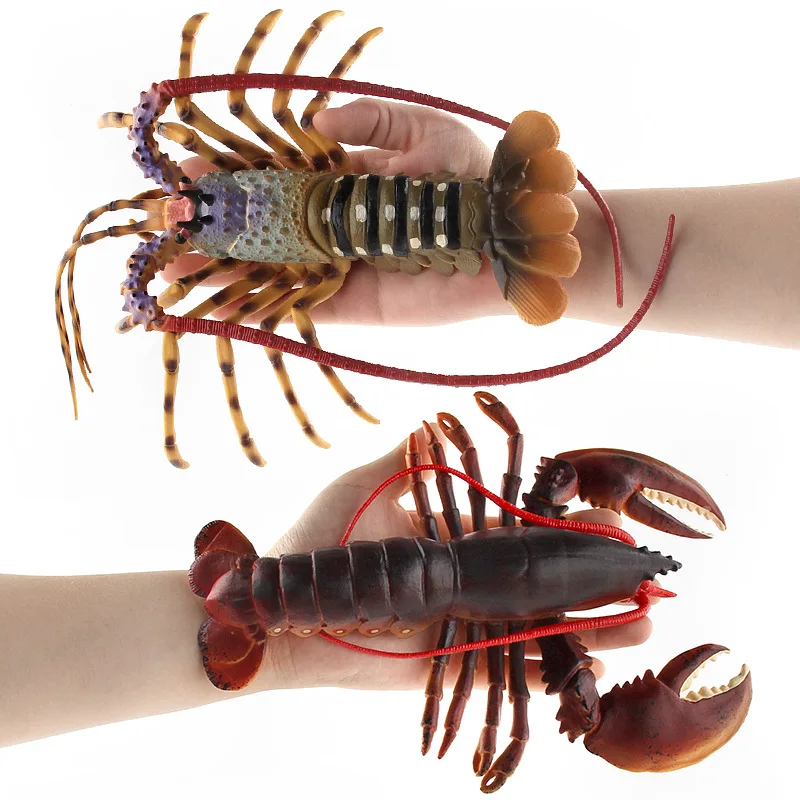 Ocean Animal Model Simulation Solid Lobster Model Toy Lobster Marine Organism Model Ornament