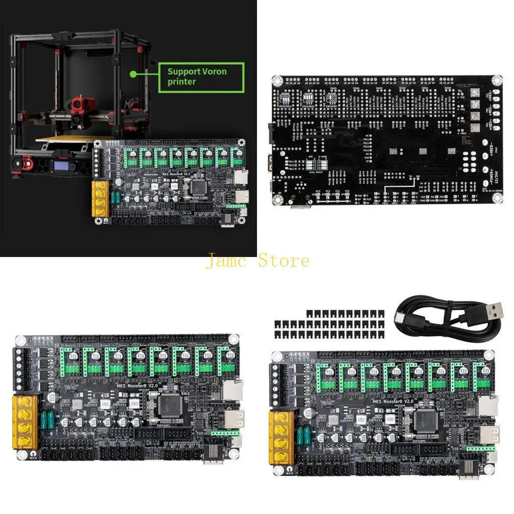 

LX0B Printer Upgraded Monster8 Version 2 Motherboard 32 Bit Controller Mainboard Printer Repair Part Accessory