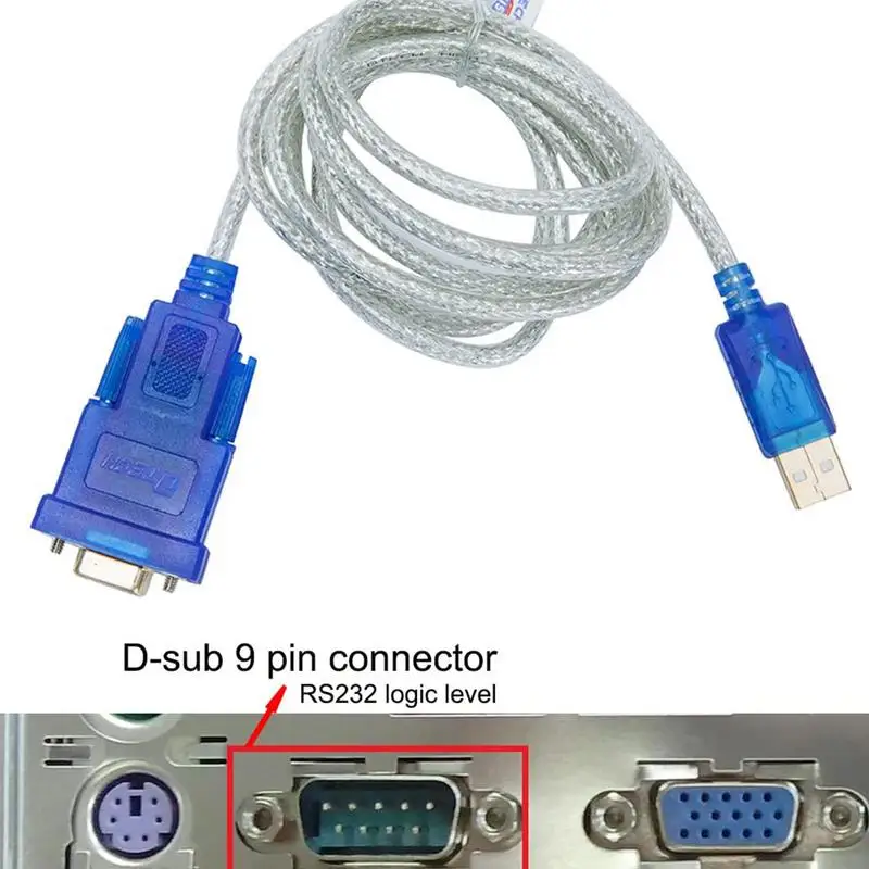 Adapters USB To Converter Cable USB 2.0 Male To RS232 Female DB9 Converter Cable With Prolific Chipset