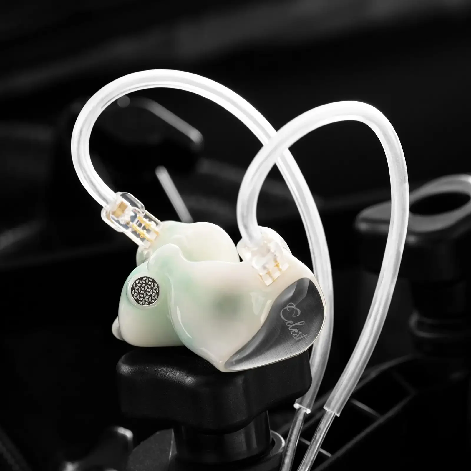 Kinera Celest Wyvern Pro 10Mm LCP Earphone Driver Dinamis Diafragma Kristal Cair dengan Mikrofon Boom Dapat Dilepas Headset IEM