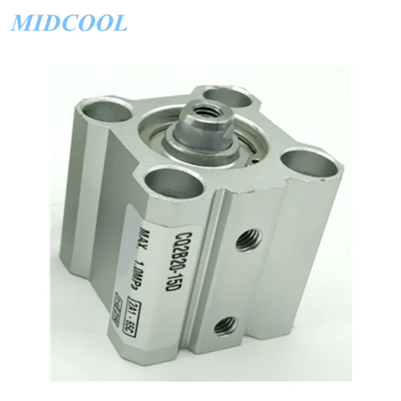 Air Cylinder Pneumatic Compact Cylinder CQ2 CDQ2 CQ2B20 CDQ2B20 Storke 5 10 15 20 25 30 35 40 45 50mm -M Male Thread