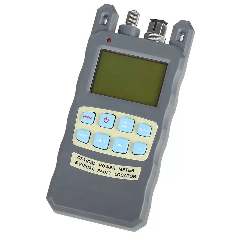 Optische vezelkabeltester 1 mw/10 mw Optische vermogensmeter -70 tot +10dbm Visual Fault Locator grijs