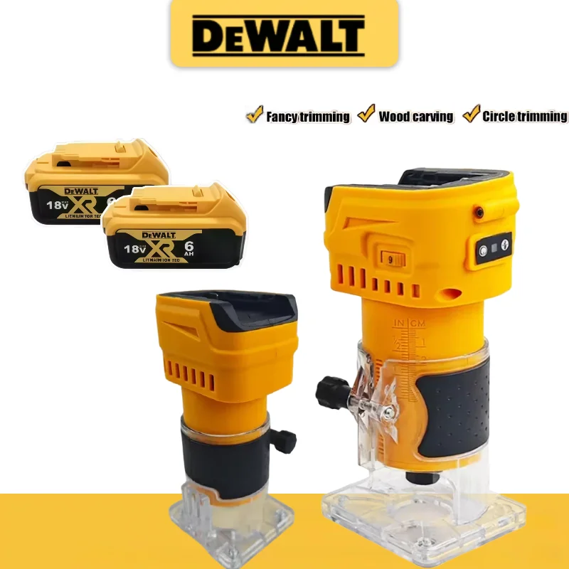 

Бесщеточная аккумуляторная фрезерная машина DeWalt для деревообработки, бытовой перезаряжаемый электроинструмент