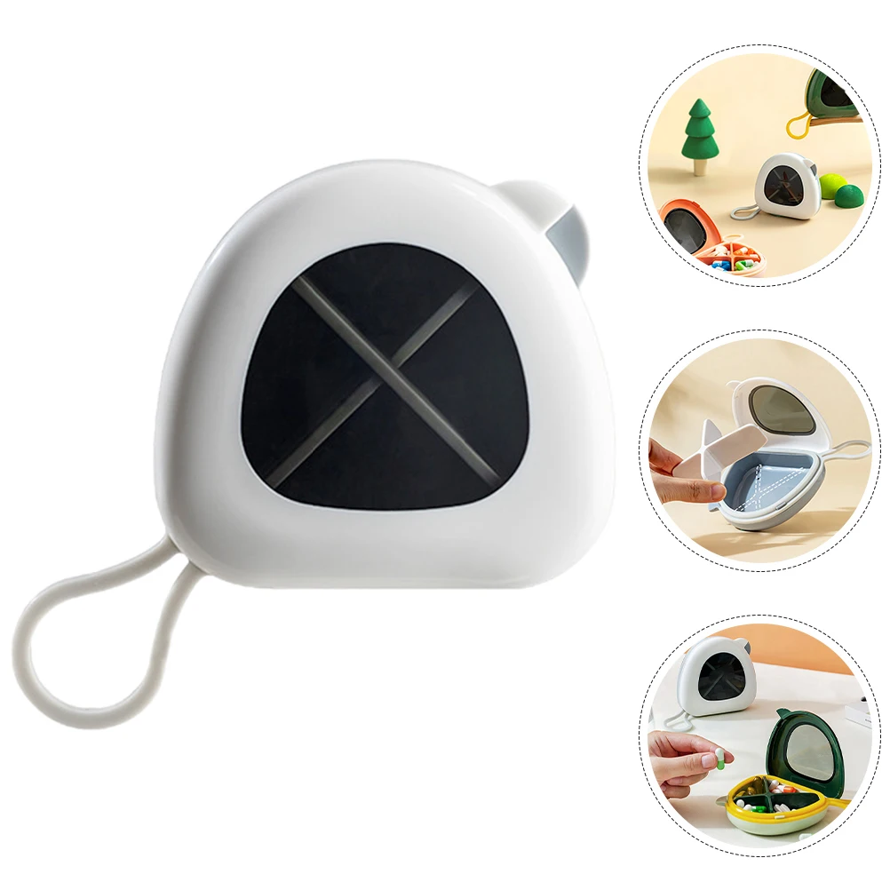 

Pill Box Container for Travel Small Case Purse Oversized Organizer Pills Plastic Holder Portable Daily