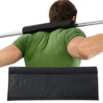 바벨 패드 스쿼트 역도 폼 목 및 어깨 보호 패드 지원 블랙 옥스포드 천 고탄성 폼 바벨 패드