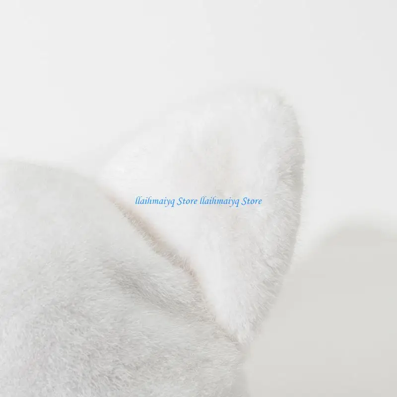 

573B Adult Winter Ear Hat Plush Beanie Thicken Ear Soft Hat Casual Wear