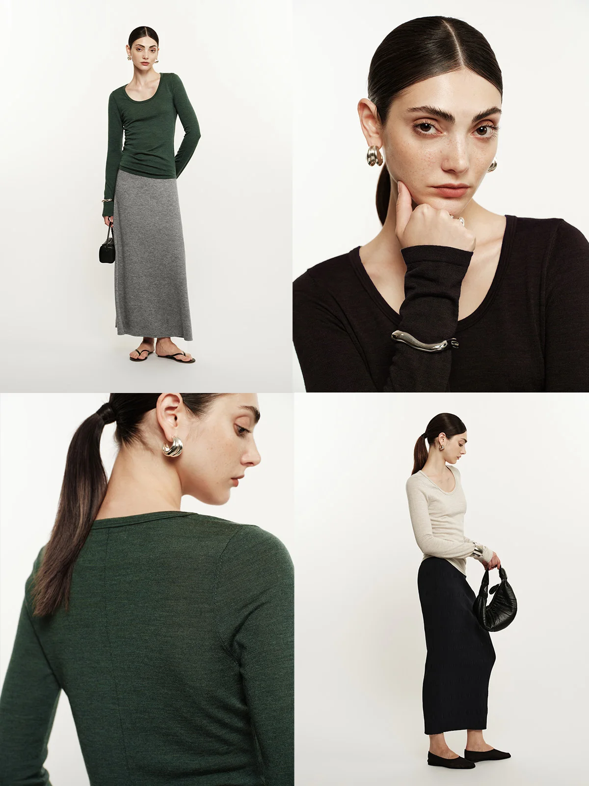 

FSYSKINS 48-прядь Yangzi 6-игольный шерстяной круглый Ne Long Sve вязаный свитер Ba Sed Tee цвета повседневного кроя