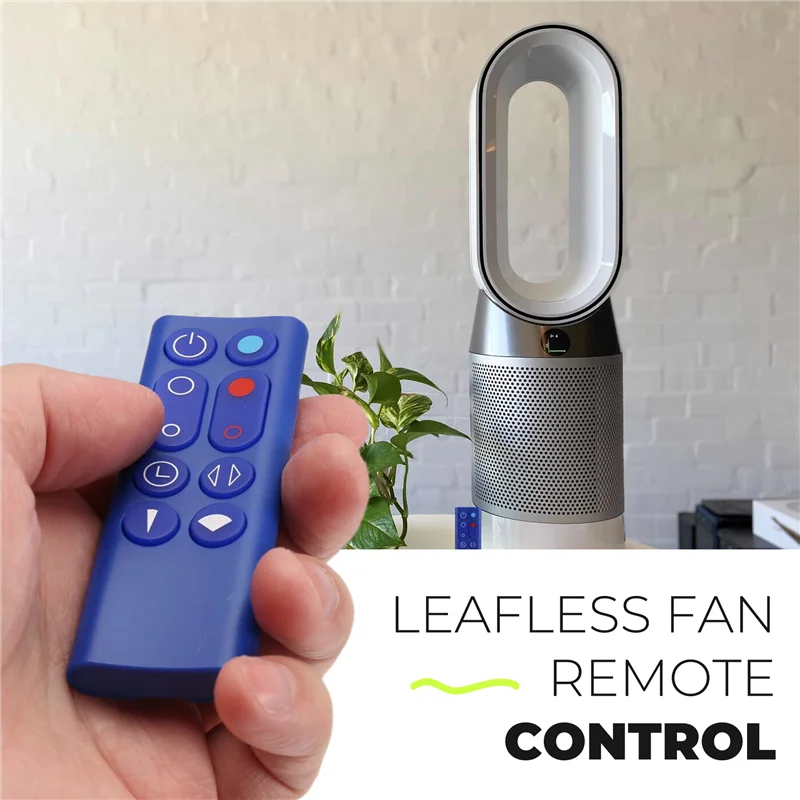 A01V-1 pièce purificateur d'air ventilateur sans feuilles télécommande en plastique télécommande adapté pour Dyson AM09 HP00 HP01 bleu