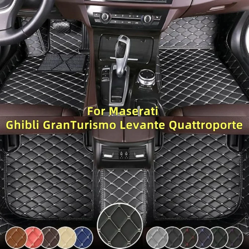 

Custom Floor Mats For Maserati Ghibli GranTurismo Levante Quattroporte 2007-2022 Full Coverage Floor Mats Luxury Floor Liners