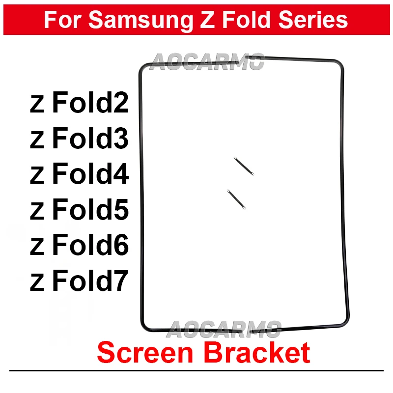 For Samsung Galaxy Z Fold 6 5 4 3 Fold2 7 Fold7 Z Fold4 Front Screen Stand Middle Bezel Frame LCD Display Bracket Plastic Hoder