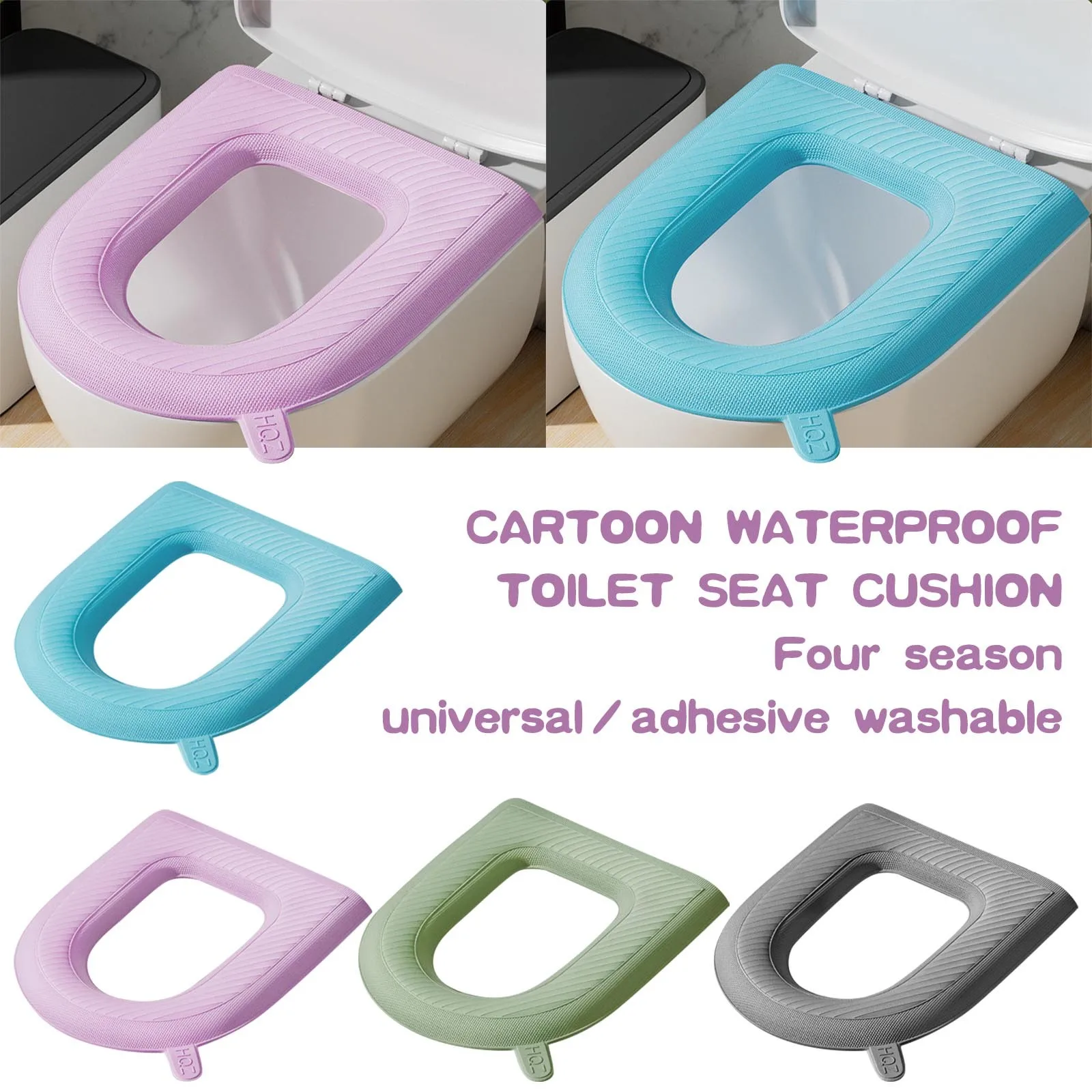 Waterproof Toilet Trending Washable Pad Bestseller Seat Cushion Universal Top Seller Adhesive Cover Bathroom Suitable Mat 2026
