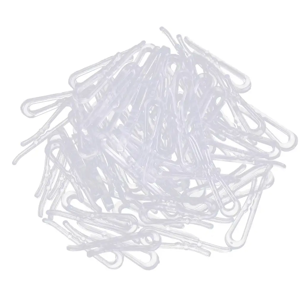 200Pcs Plastic Shirt Clips & for Ties Pants Dress Clothing Accessories