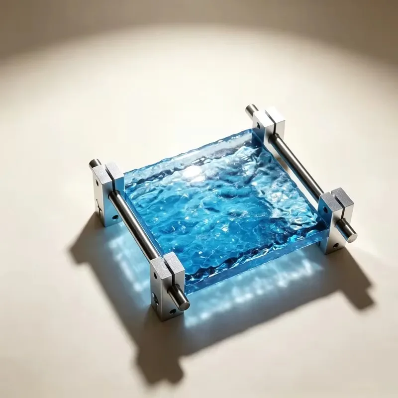 Industrial Metal Frame Desktop Storage Tray, Minimalist Tabletop Decor & Serving Holder