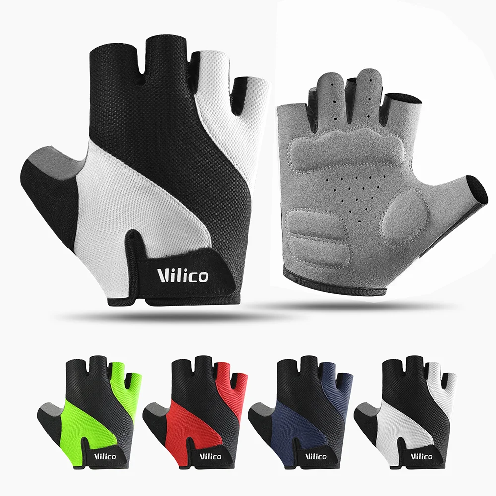 Outdoor-Sporthandschuhe Männer Frauen Sommer Rennrad Handschuhe Halbfinger Fitness Handschuhe atmungsaktiv