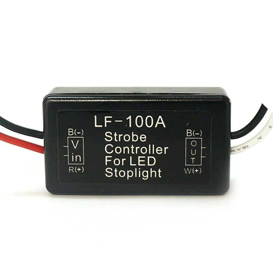 

1Pcs Flash Strobe Controller Brake Light Flasher Module LF-100A For LED Brake Stop Light Lamp 12V Car Motorcycle