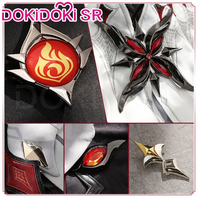 2025 nowy w magazynie gra Cosplay Genshin Impact【S-2XL】DokiDoki-SR kostium damski Fatui Harbinger Arlecchino abc