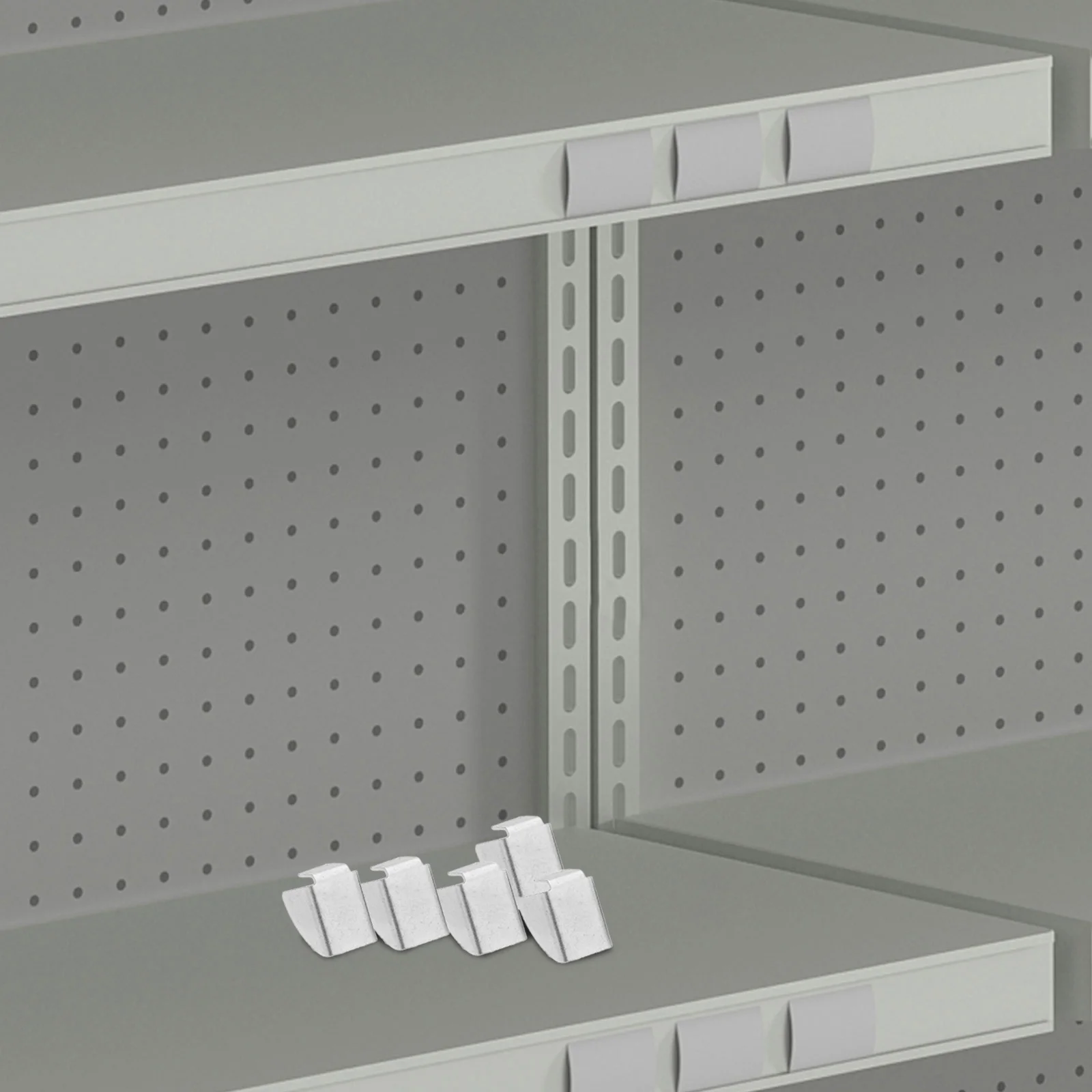 

10Pcs Cabinet Shelf Clips Metal Heavy Duty Support Bookcase Shelving Brackets Easy Install No Tools Required Home Office Use