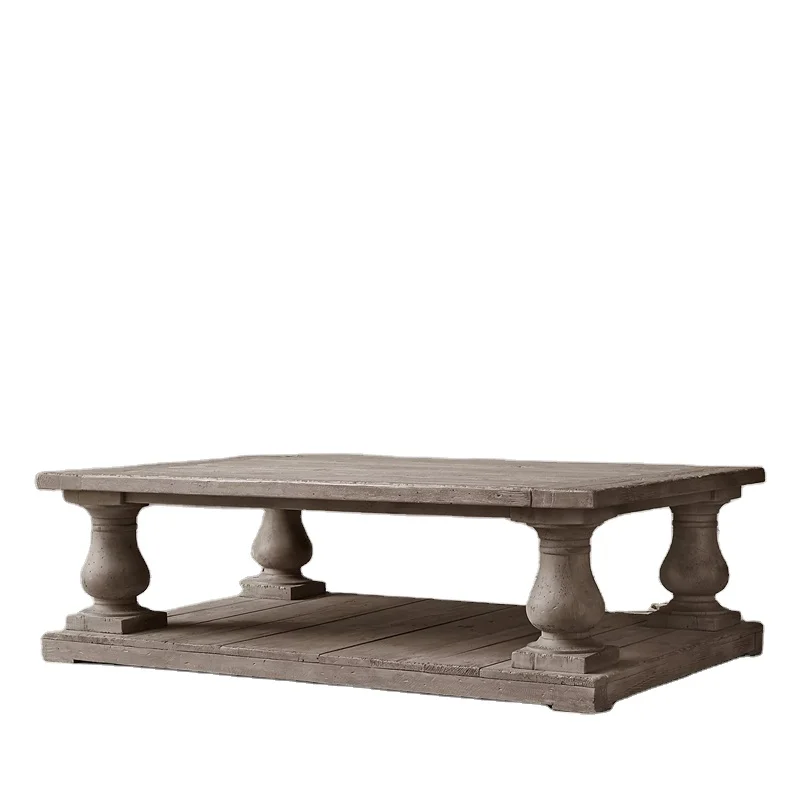 ！@Modern Long Living Room Furniture Hand Made Solid Wood Dining Table Wooden Tee Table Coffee Table