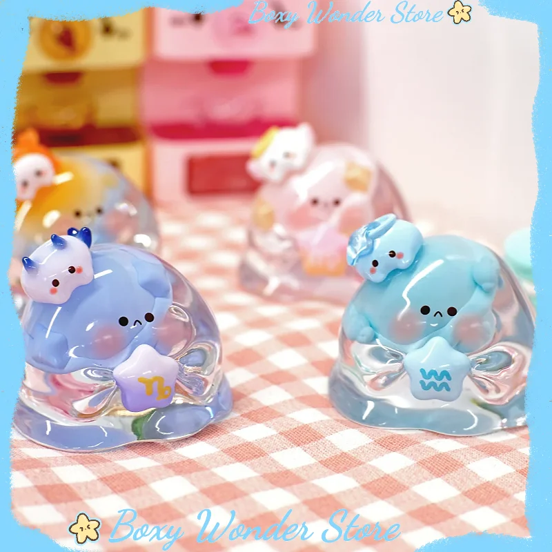 

Genuine Bubble Eggs Zodiac Wishes Series Blind Box Desktop Ornament Trendy collectible figurines Girls' gifts Mysterious Box