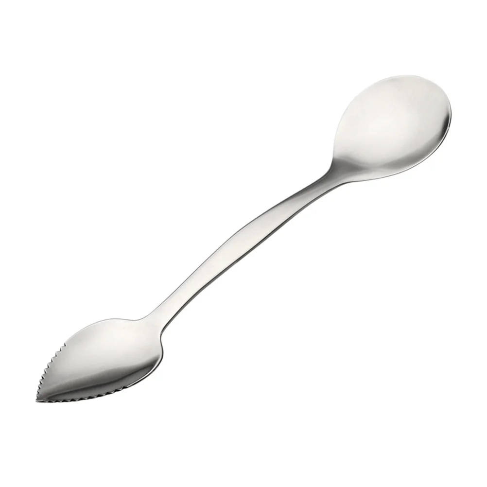Small Stainless Steel Slurry Kitchen Tools Double Head Baking Silver Multifunctional Digging Spoon