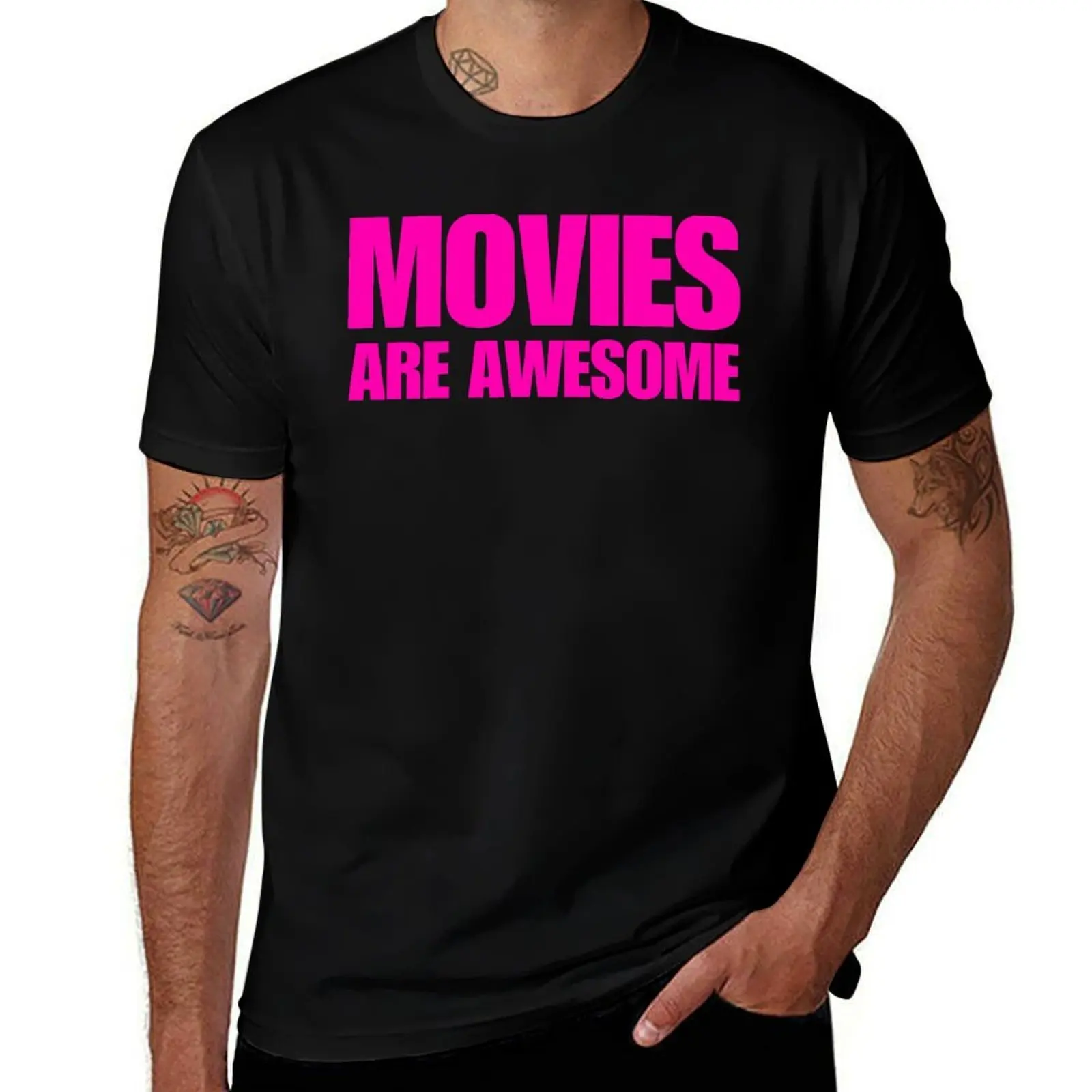 

Movies Are Awesome T-Shirt summer 2025 graphic shirts plus size tops man clothes mens graphic t-shirts anime