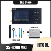 SA6 Spectrum Analyzer 6GHz Signal Generator 3.2 inch Touch Screen Portable 35~6200 MHz RF Input PC Control Battery