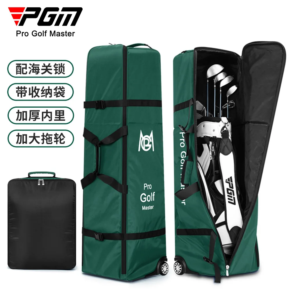 PGM جولف حقيبة الطيران للرجال والنساء مع الساحبة الطائرات فحص حقيبة طوي الغطاء الواقي سميكة السفر حقيبة جولف HKB019