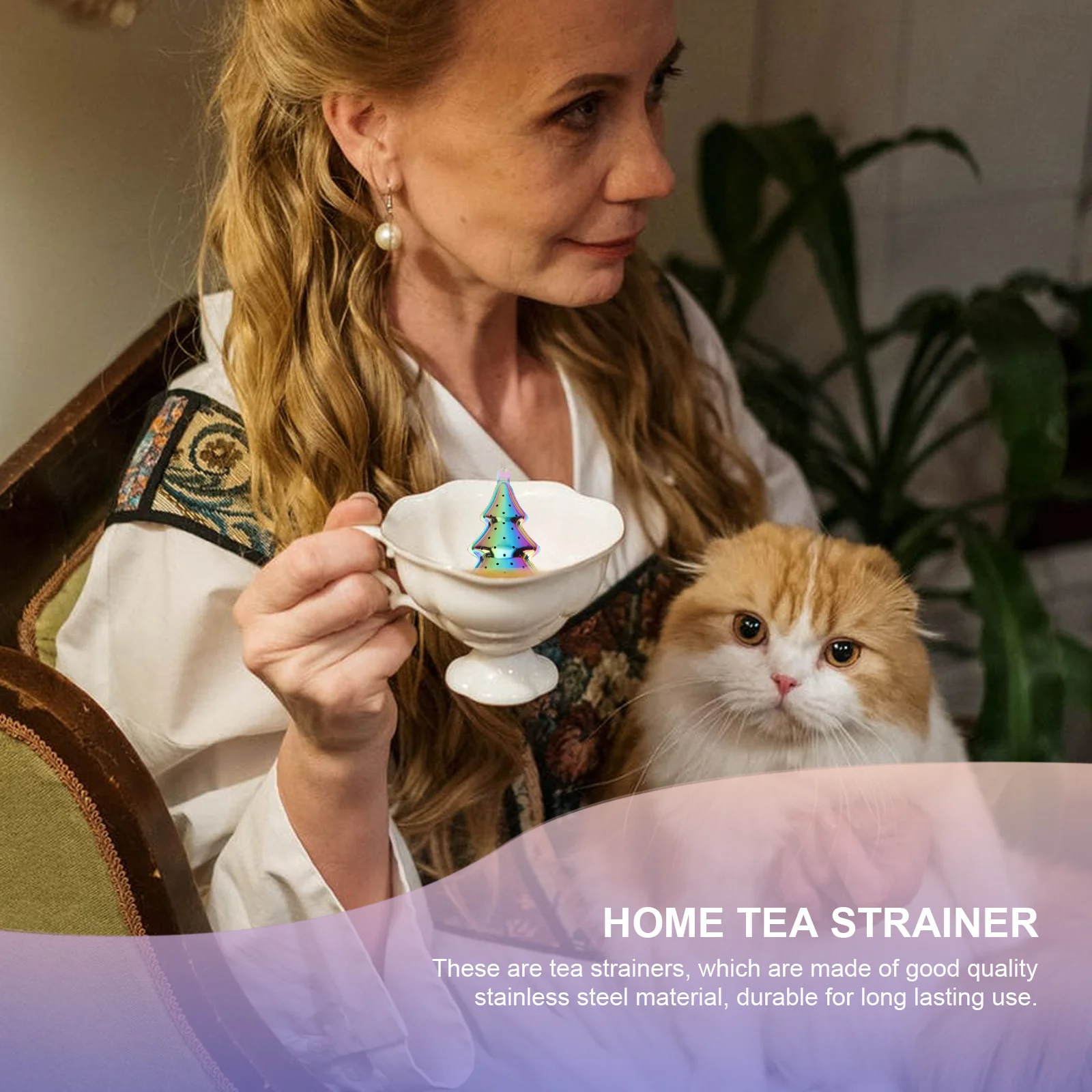 

6pcs Stainless Steel Filters Hanging Kitchen Strainer For Loose Leaf Coffee Seasoning Home Tea Ceremony Supply Multi-Function