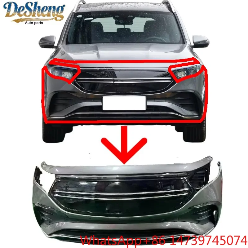 Excellent Fitment;EQB 350/260 Front Fascia Kit,car Bumper,LED Headlights,grille,radiator,louvers;top-quality.Front End Kit