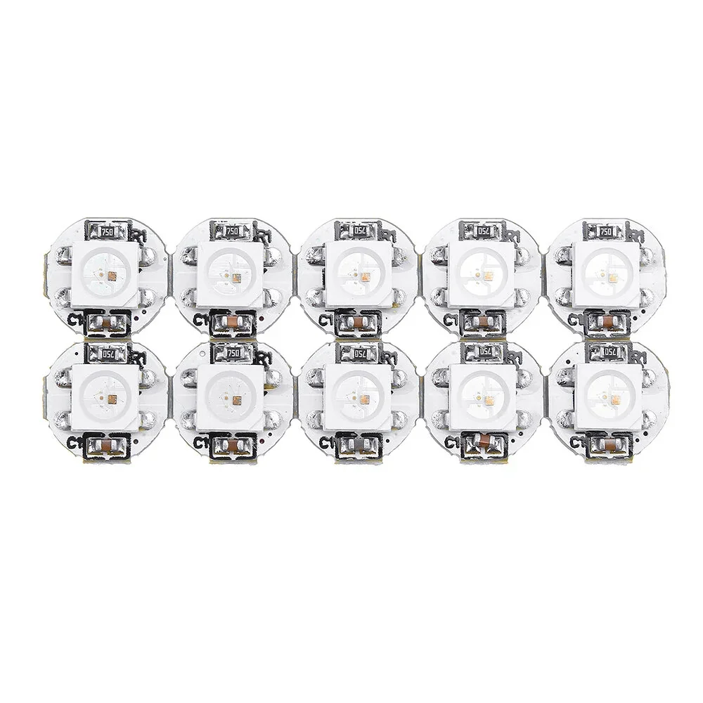 10Pcs DC 5V WS2812B SMD LED Board Built-in IC-WS2812