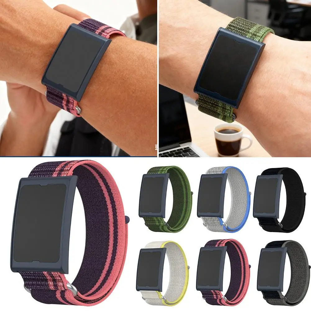 ل Huami هيليو سوار حزام قسمين البرية النايلون حلقة ل Amazfit ساعة ذكية حزام 22 مللي متر عرض قابل للتعديل الفرقة U2V6