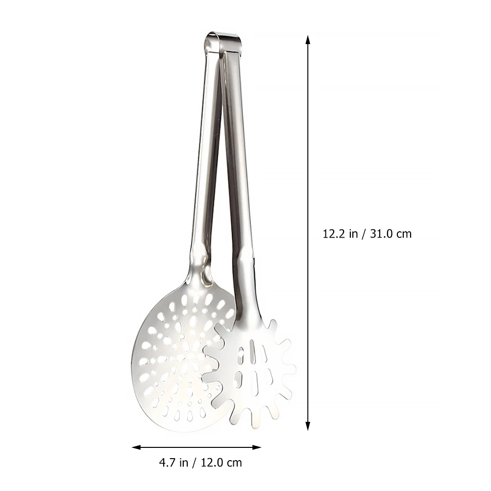 

Barbecue Spatula Clip Tongs Slotted Grill Shovel Rust Proof Kitchen Tool Double Sided Flat Clamp for BBQ Roasting Cooking