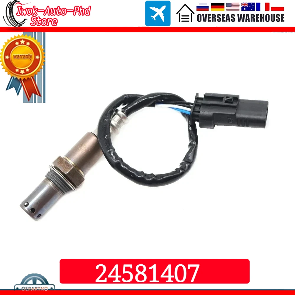 Sensor de Oxigênio Lambda O2 24581407 para Motores GM Flex 2011-2017, Sonda de Relação Ar-Combustível, Compatível com Veículos das Séries Cobalt, Montana e Spin
