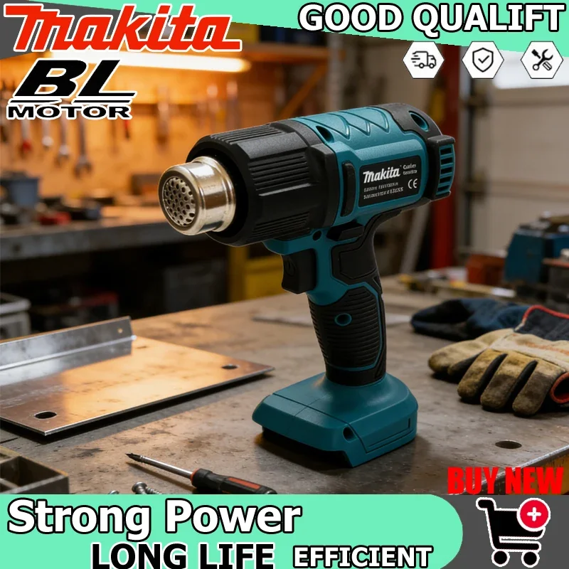 

Термофен Makita DHG181, беспроводной, для пайки, максимальная температура 550°C ° Беспроводной перезаряжаемый инструмент для термоусадочной пленки