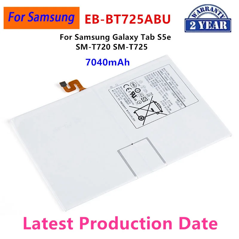 

Brand New EB-BT725ABU 7040mAh Replacement Tablet Battery For Samsung Galaxy Tab S5e T725C T720 SM-T720 SM-T725