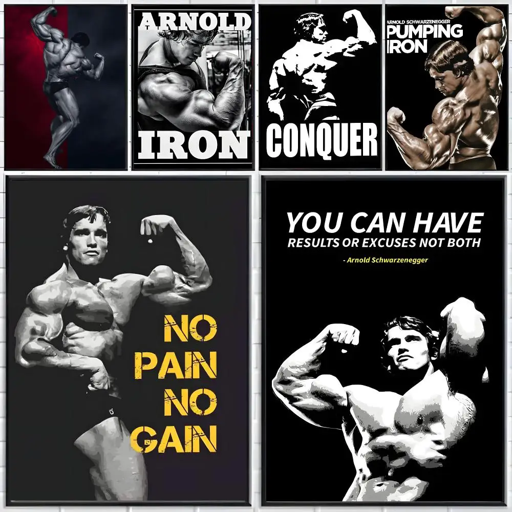 actor film A-Arnold Schwarzenegger Poster Distinct Home Decor Concepts Chic Indoor Art Pieces