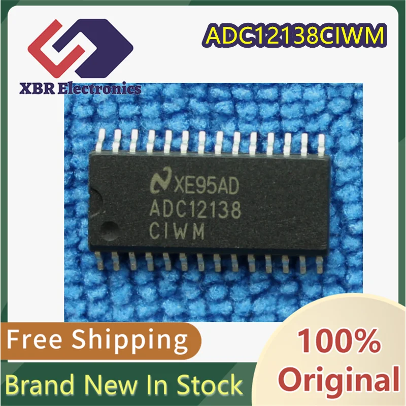 (1/10 Piece) ADC12138 ADC12138CIWM SOP-28 Analog-to-Digital Converter Chip Brand New Authentic