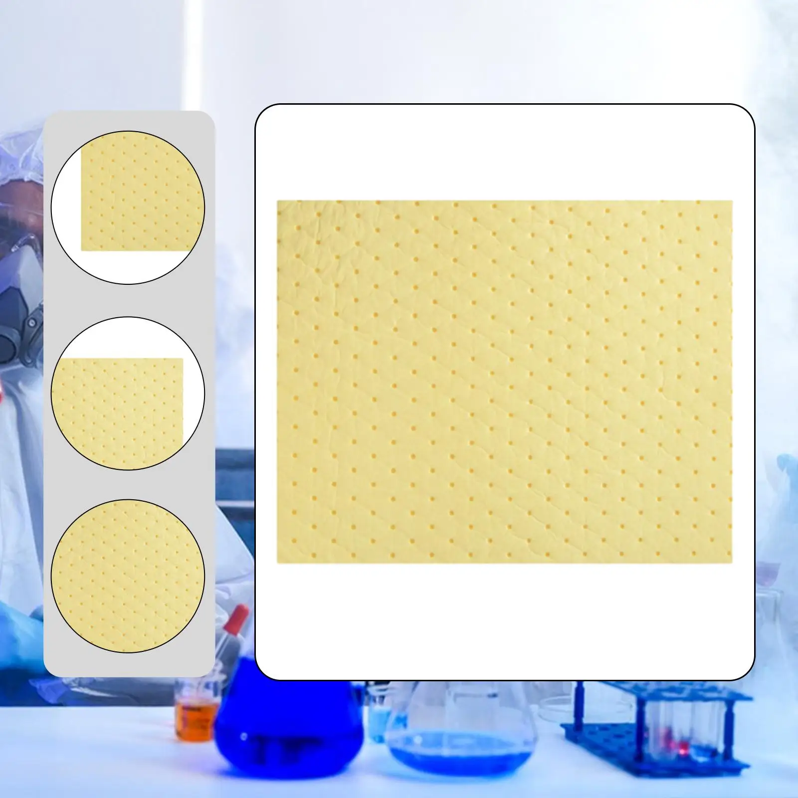 

100x Chemical Absorbent Pads Oil Absorbent Pad 15" x 19" for Workshop Home