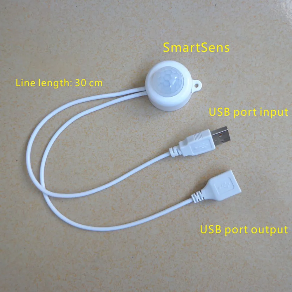 USB Body Infrared PIR Motion Sensor Switch DC5V12V24V Human Motion Sensor Detector DC Switch For LED Light