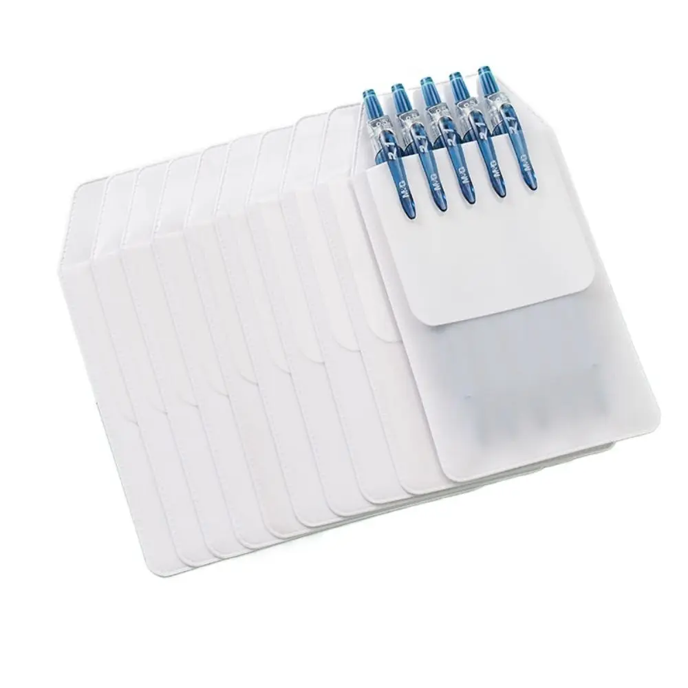 

10Pcs/set Leak-Proof Nurse Pen Pocket Ink-Resistant Protective Case PVC Pencil Case Pen Bag Portable Pen Insert Pouch Hospital