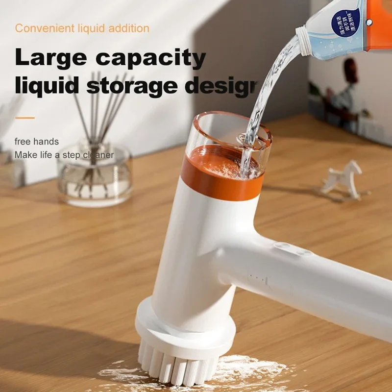 

New Multifunctional Wireless Electric Clean Multi Brush Head Replacement Handheld Gap Brush Kitchen Floor Brush