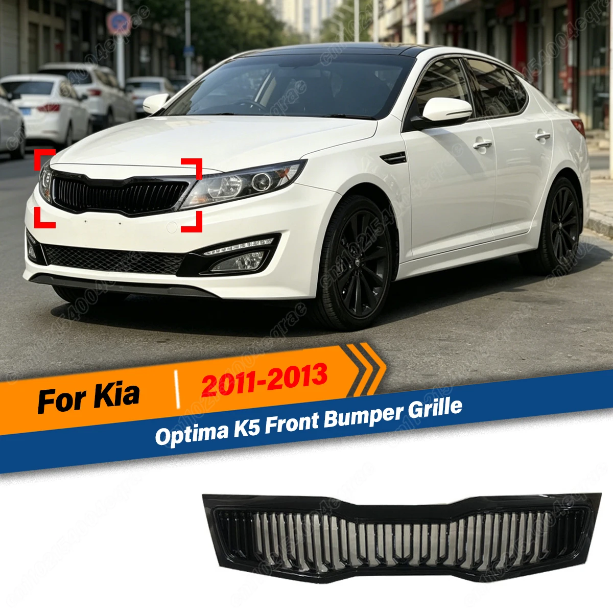 

Для Kia Optima K5 2011 2012 2013, решетки переднего бампера, решетка воздухозаборника, комплект кузова, внешние аксессуары, автозапчасти