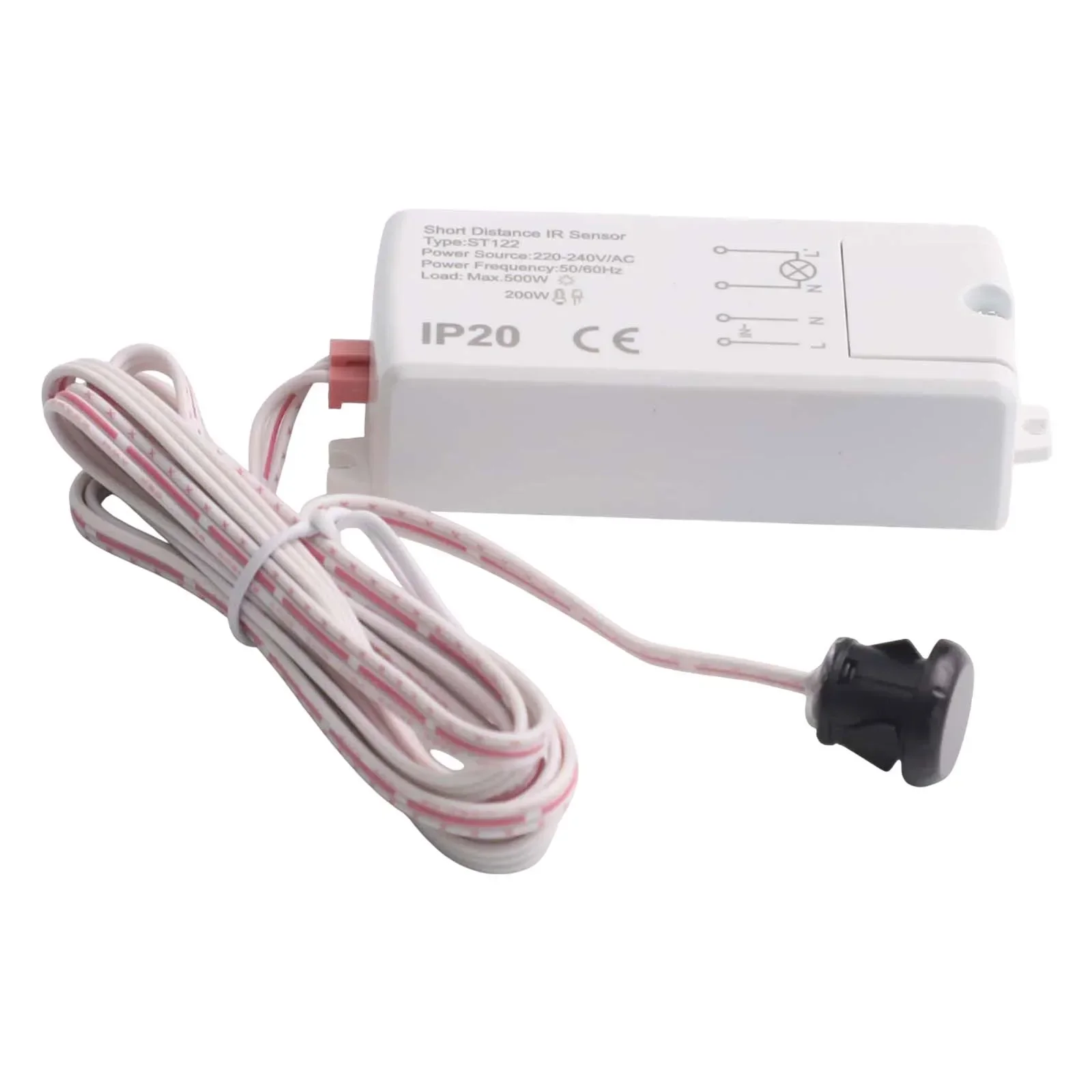 Cabinet Lighting Infrared Touch Sensor Switch With Proximity Wave Activation On Off Control 220 240V AC 50/60Hz Rated Load 500W