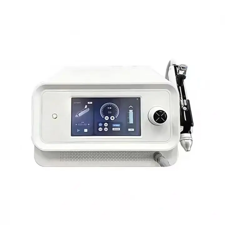 

High-Pressure Non-Invasive Crystal Injection Gun For Skin Care Medium Speed Therapy With No Needle US Plug Desktop Type Doctor
