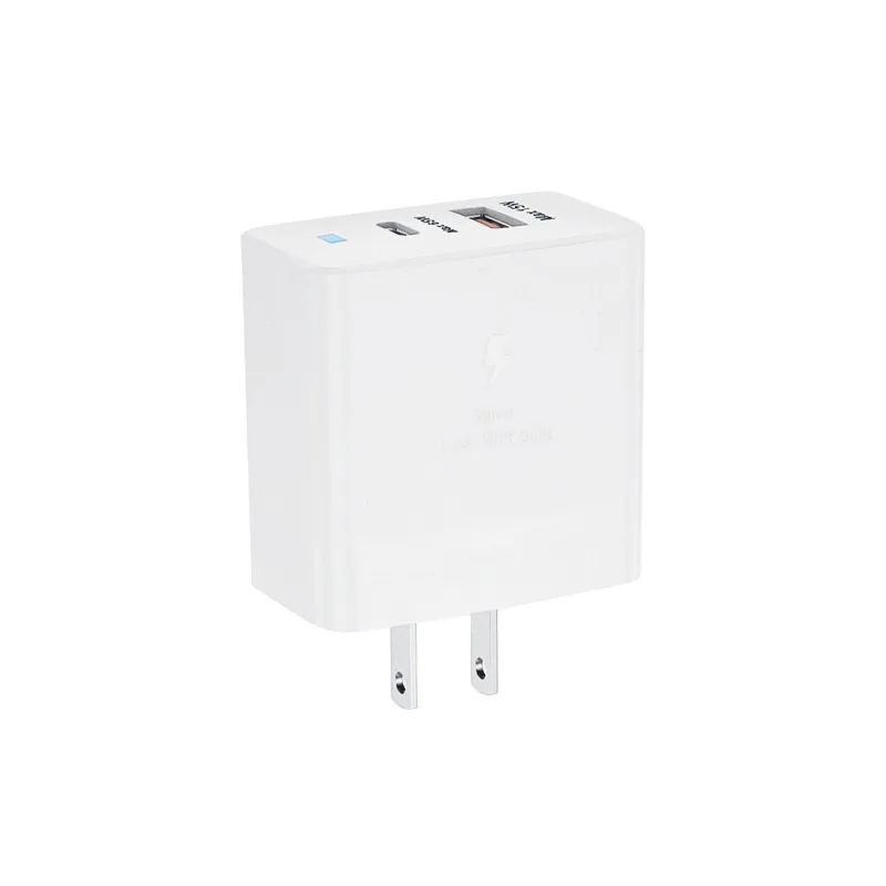 Suitable for S23 S22 note20 A+C 65W PD fast charging dual port small power adapter