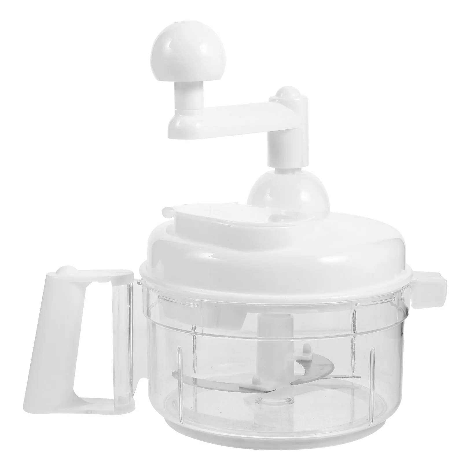 

Manual Food Processor Vegetable Chopper Slice Mincer Hand-Powered Crank with 3 Stainless Steel Blades for Meat Fruits Vegetables